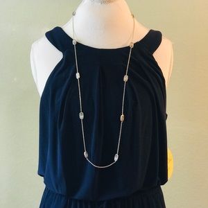 Sleeveless Jumpsuit Navy NWT SZL